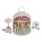 Casuta de papusi portabila cu zane si mobilier din lemn FSC - Fairy Garden - Little Dutch