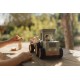 Tractor din lemn FSC cu remorca - Little farm - Little Dutch Tractor din lemn FSC cu remorca - Little farm - Little Dutch