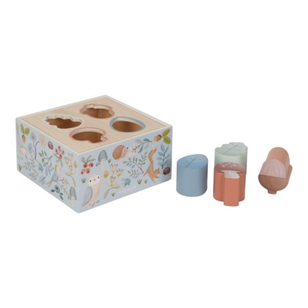 Jucarie din lemn FSC sortator de forme - Albastru - Forest Friends - Little Dutch