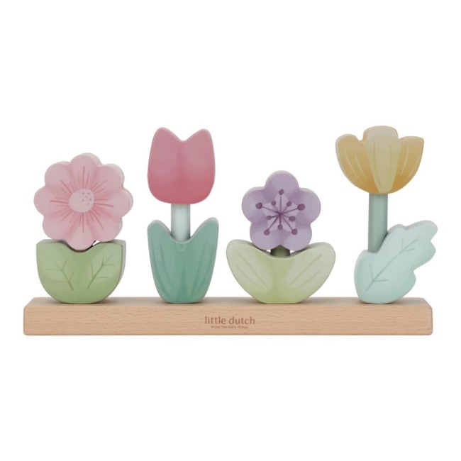 Jucarie din lemn FSC pentru stivuire - Pink - Fairy Garden - Little Dutch Jucarie din lemn FSC pentru stivuire - Pink - Fairy Garden - Little Dutch