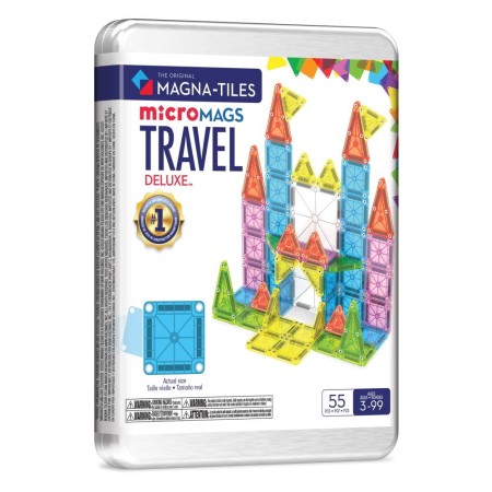 Set magnetic Travel DeLuxe 55 de piese - Magna-Tiles