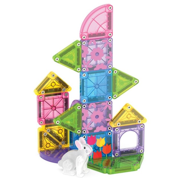Set magnetic Magna-Tiles Spring Garden 24 piese - microMAGS Travel