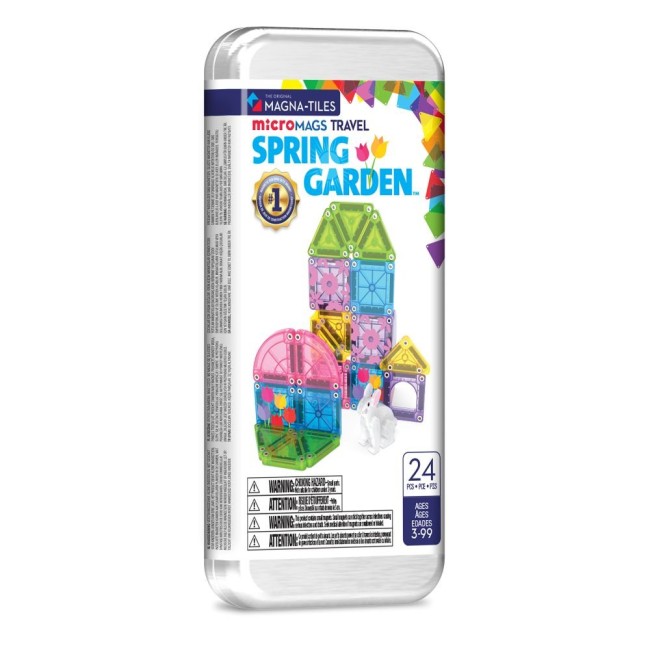 Set magnetic Magna-Tiles Spring Garden 24 piese - microMAGS Travel