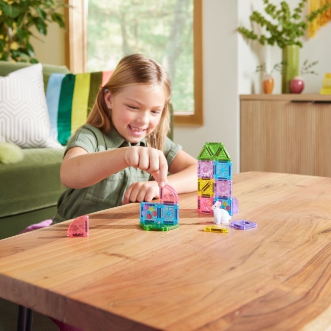 Set magnetic Magna-Tiles Spring Garden 24 piese - microMAGS Travel