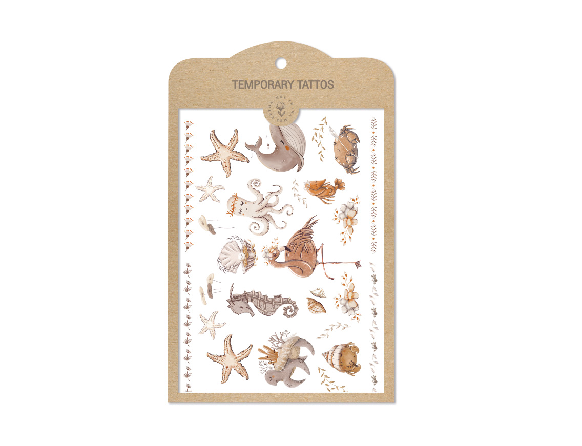 Tatuaje temporare pentru copii - Flamingo - Mrs Ertha