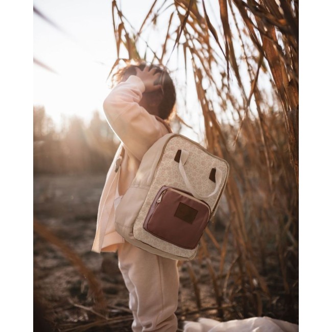 Ghiozdan pentru scolari rezistent la apa - Bouquet Silhouette - Mrs Ertha