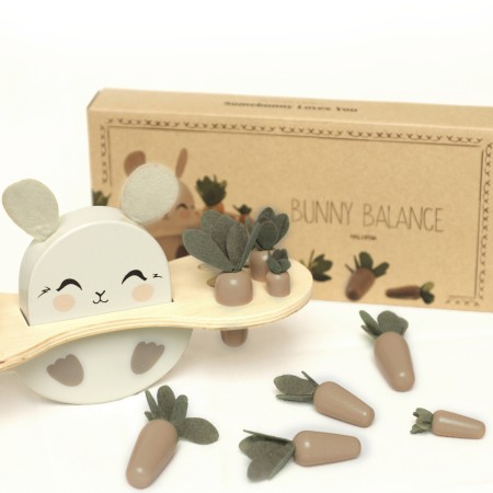 Puzzle din lemn - Bunny Balance - Mrs Ertha