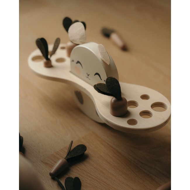 Puzzle din lemn - Bunny Balance - Mrs Ertha