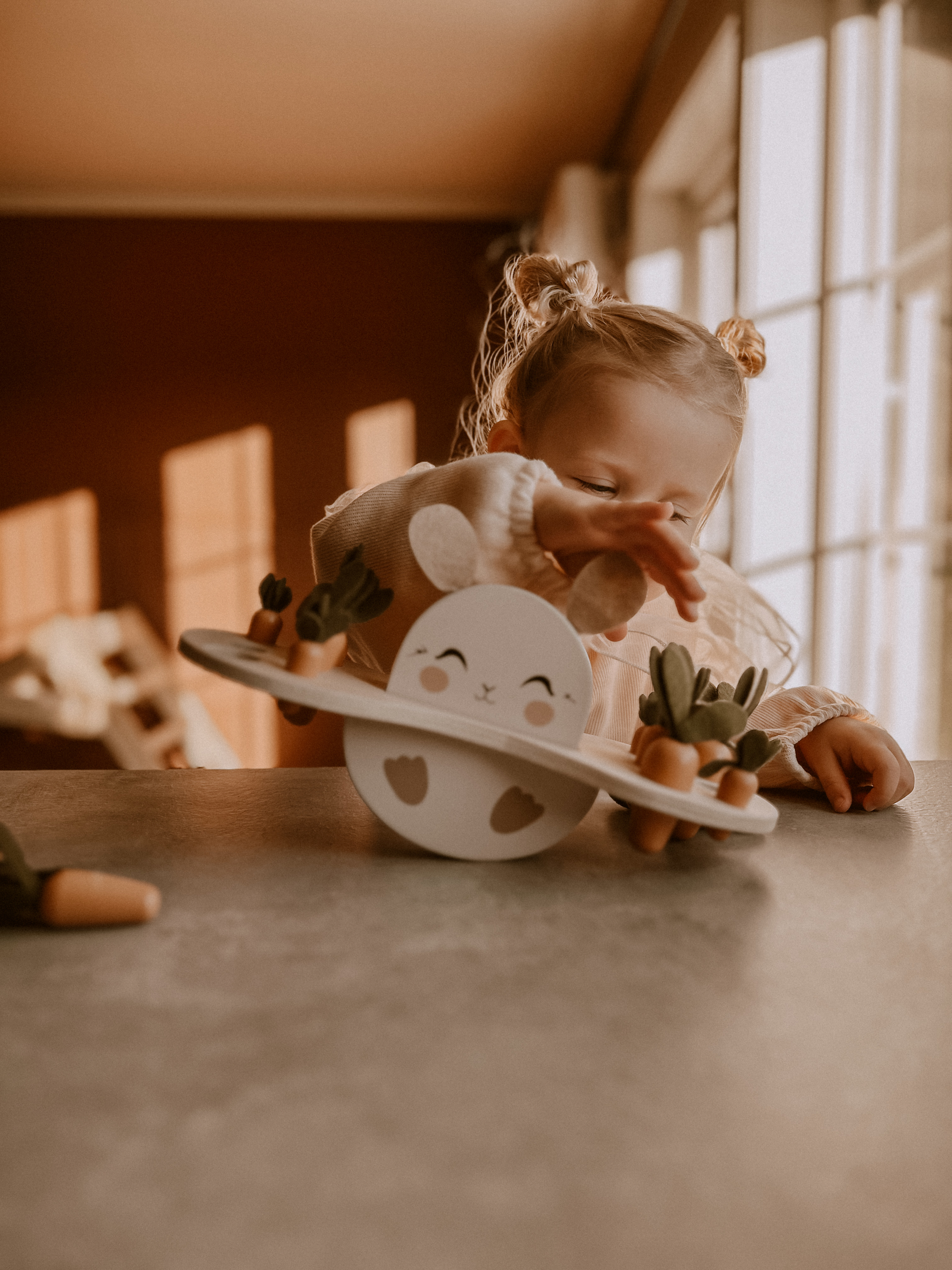 Puzzle din lemn - Bunny Balance - Mrs Ertha