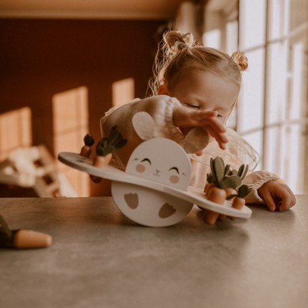 Puzzle din lemn - Bunny Balance - Mrs Ertha