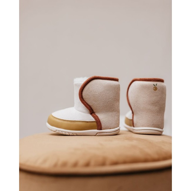 Cizme de iarna cu captuseala de lana - Honey Mustard - Mrs Ertha