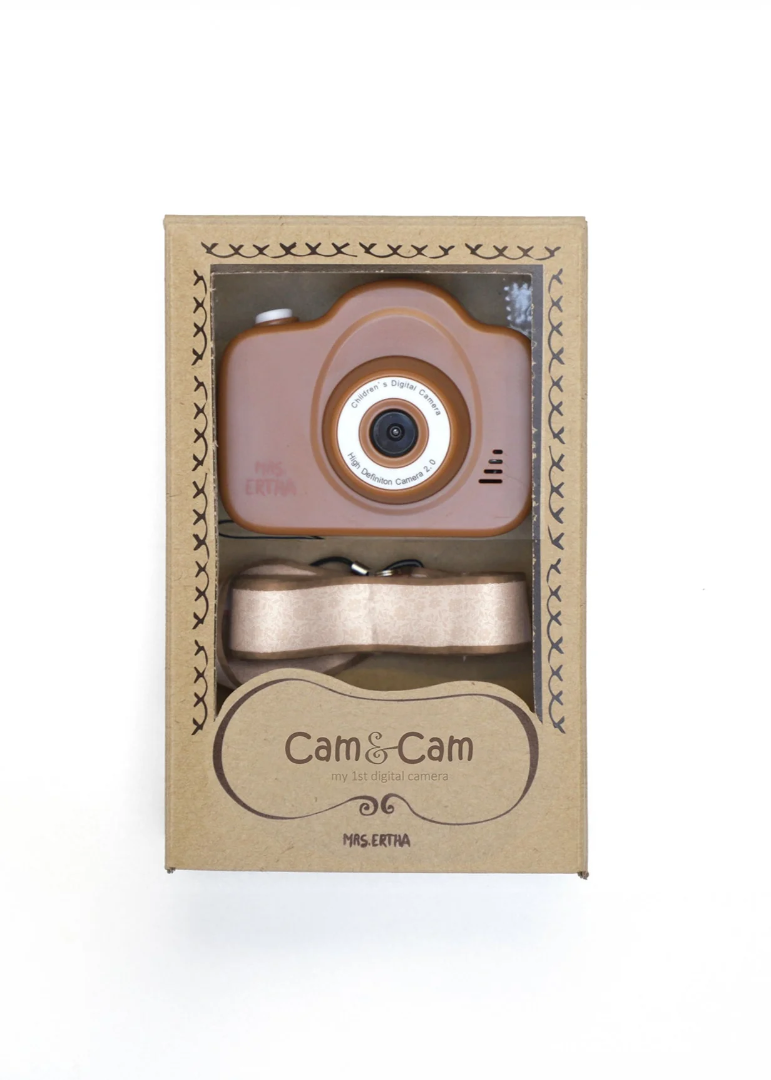 Cam Cam - Prima mea camera digitala (versiunea upgrade - camera dubla) - Rusted Bouquet Silhouette - Mrs Ertha