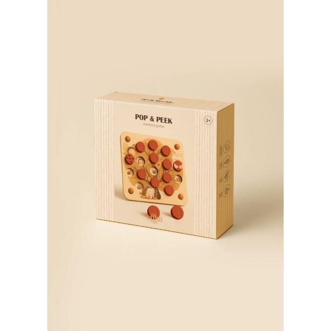 Joc de memorie din lemn - Pop & Peek - Mrs Ertha