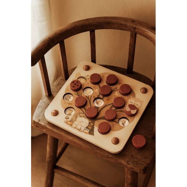 Joc de memorie din lemn - Pop & Peek - Mrs Ertha