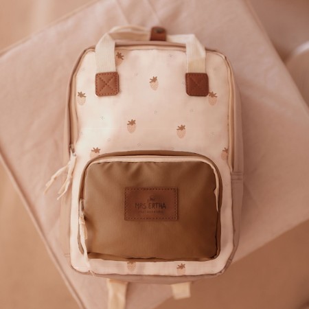 Ghiozdan pentru scolari rezistent la apa - Strawberries - Mrs Ertha