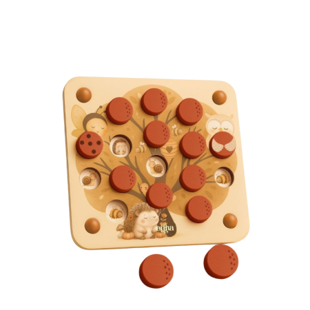 Joc de memorie din lemn - Pop & Peek - Mrs Ertha