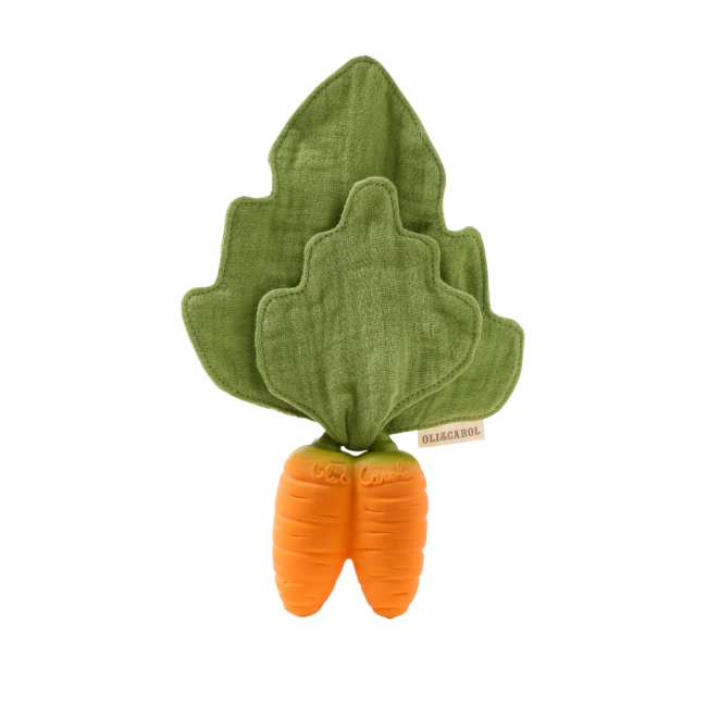 Jucarie de dentitie - Mini Doudou - Cathy the Carrot - Oli&Carol