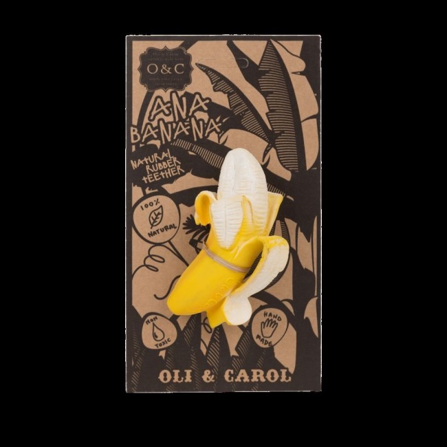 Jucarie de dentitie din cauciuc natural - Ana Banana - Oli&Carol