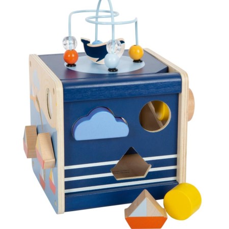 Cub din lemn cu activitati - Big Ocean - Small Foot Cub din lemn cu activitati - Big Ocean - Small Foot