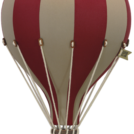Balon decorativ cu aer cald 28 cm - Light Brown/Burgundy - Superballoon