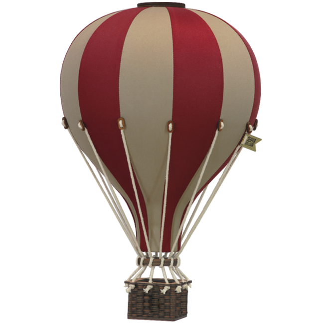 Balon decorativ cu aer cald - Light Brown/Burgundy - Superballoon Balon decorativ cu aer cald - Light Brown/Burgundy - Superballoon