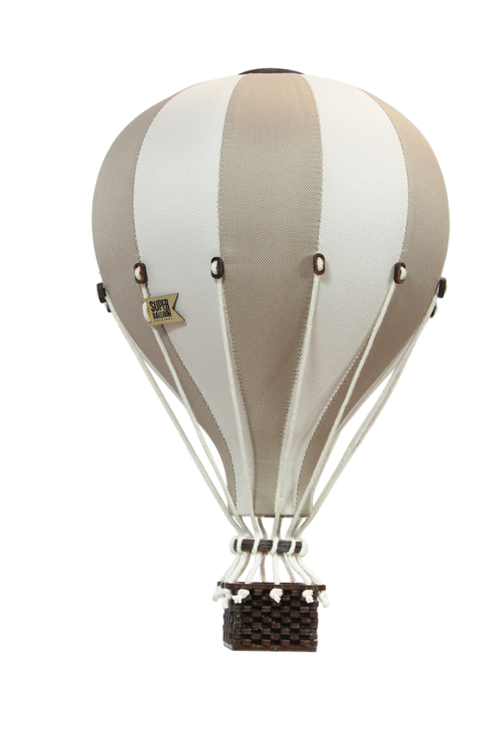 Balon decorativ cu aer cald 28 cm - Light Brown/Creamy Gold - Superballoon