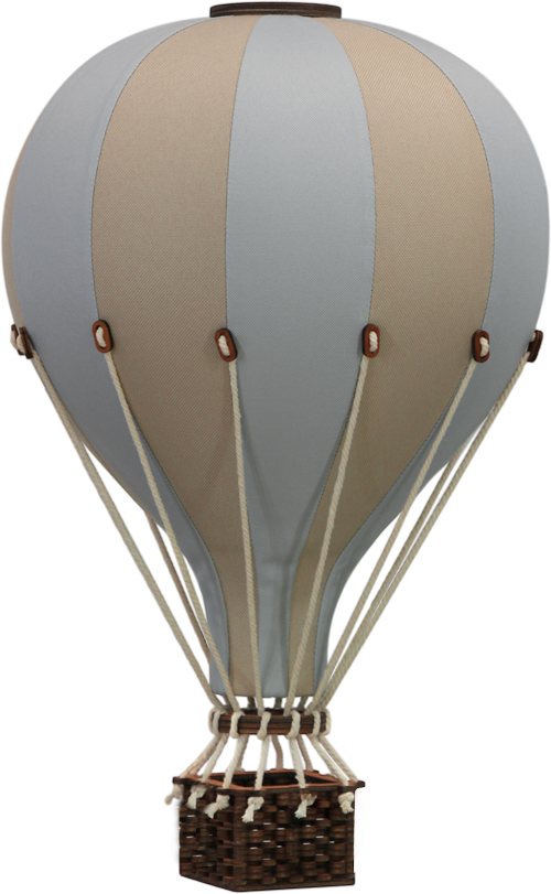 Balon decorativ cu aer cald 28 cm - Beige/Light Blue - Superballoon