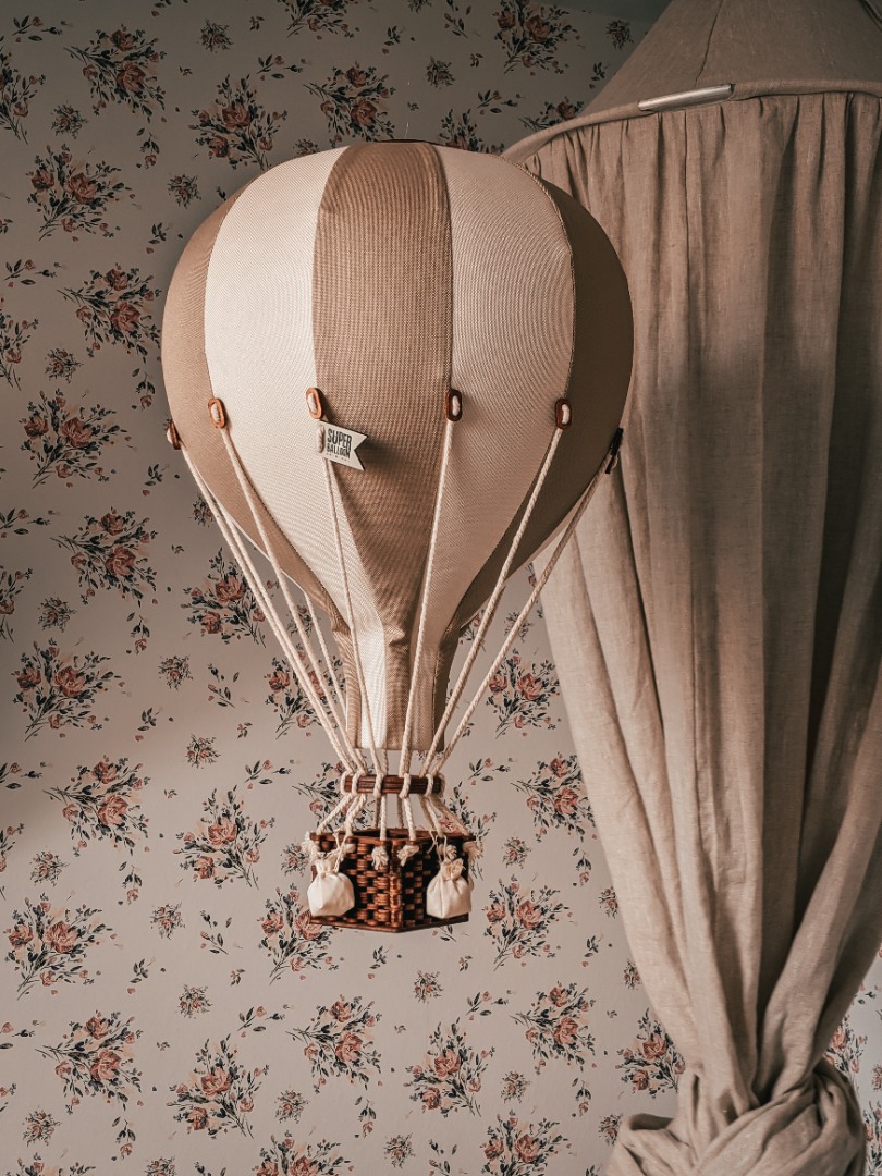 Balon decorativ cu aer cald 28 cm - Light Brown/Creamy Gold - Superballoon