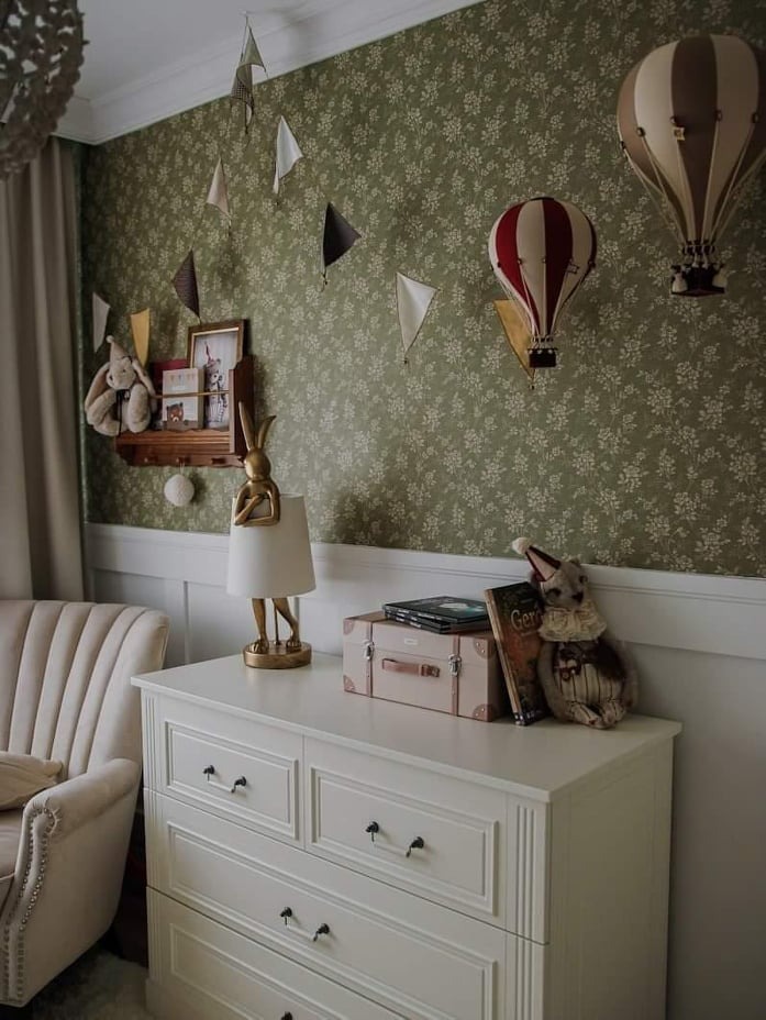 Balon decorativ cu aer cald 28 cm - Light Brown/Burgundy - Superballoon