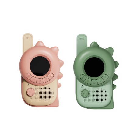 Walkie Talkie pentru copii - Dino Pink x Dino Green - The Zoofamily Walkie Talkie pentru copii - Dino Pink x Dino Green - The Zoofamily