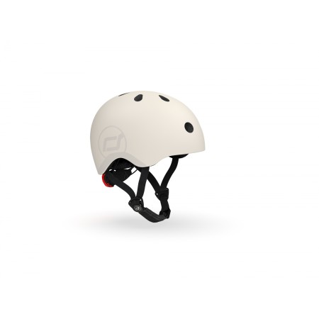 Casca de protectie cu sistem de reglare magnetic - Include LED si captuseala din fleece - 3 ani +, S - M - White - Scoot & Ride