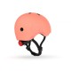 Casca de protectie cu sistem de reglare magnetic - Include LED si captuseala din fleece - 3 ani +, S - M - Peach - Scoot & Ride