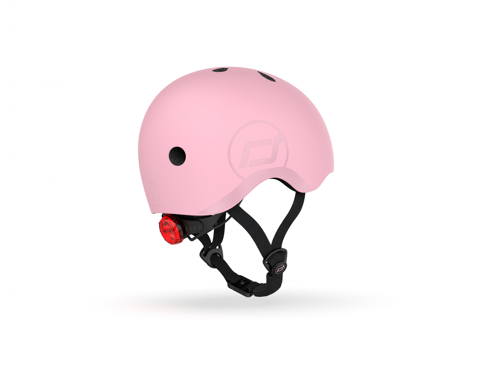 Casca de protectie cu sistem de reglare magnetic - Include LED si captuseala din fleece - 3 ani +, S - M - Rose - Scoot & Ride