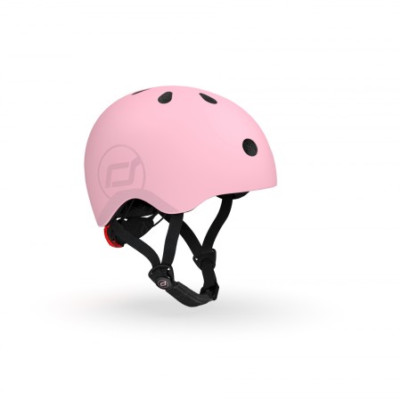 Casca de protectie cu sistem de reglare magnetic - Include LED si captuseala din fleece - 3 ani +, S - M - Rose - Scoot & Ride Casca de protectie cu sistem de reglare magnetic - Include LED si captuseala din fleece - 3 ani +, S - M - Rose - Scoot & Ride
