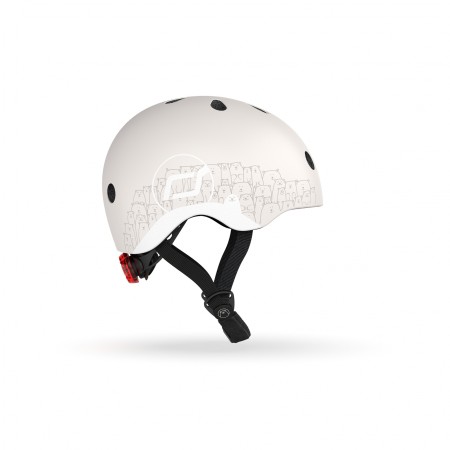 Casca de protectie pentru copii cu sistem de reglare magnetic cu led - XXS-S, 45-51 cm - 1 an +,  Ash Reflectorizant - Scoot & Ride