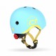 Casca de protectie pentru copii cu sistem de reglare magnetic cu led - XXS-S, 45-51 cm, 1 an+ - Blueberry - Scoot & Ride