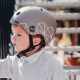 Casca de protectie pentru copii cu sistem de reglare magnetic cu led - XXS-S, 45-51 cm - 1 an+ -  Brown Lines - Scoot & Ride