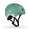 Casca de protectie pentru copii cu sistem de reglare magnetic cu led - XXS-S, 45-51 cm - 1 an+, Forest Reflectorizant - Scoot & Ride