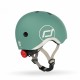 Casca de protectie pentru copii cu sistem de reglare magnetic cu led - XXS-S, 45-51 cm, 1 an+, Forest - Scoot & Ride