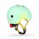 Casca de protectie pentru copii cu sistem de reglare magnetic cu led - XXS-S, 45-51 cm, 1 an+, Kiwi - Scoot & Ride