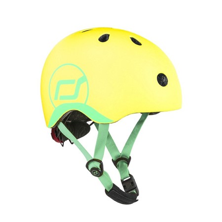 Casca de protectie pentru copii cu sistem de reglare magnetic cu led - XXS-S, 45-51 cm, 1 an+, Lemon - Scoot & Ride Casca de protectie pentru copii cu sistem de reglare magnetic cu led - XXS-S, 45-51 cm, 1 an+, Lemon - Scoot & Ride