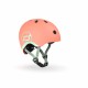 Casca de protectie pentru copii cu sistem de reglare magnetic cu led - XXS-S, 45-51 cm, 1 an+, Peach - Scoot & Ride