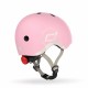 Casca de protectie pentru copii cu sistem de reglare magnetic cu led - XXS-S, 45-51 cm, 1 an+, Rose - Scoot & Ride