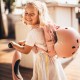 Rucsac multifunctional pentru copii, rucsac de mana, spate sau atasabil la trotineta - Rose - Scoot & Ride