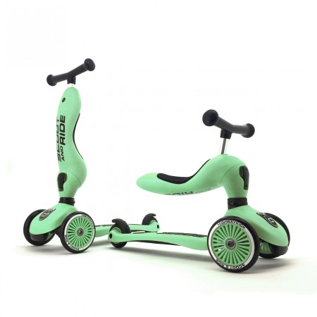Trotineta copii cu sezut - transformabila 2in1 - HighwayKick 1 Kiwi, 1-5 ani, pana la 50 kg - Scoot & Ride Trotineta copii cu sezut - transformabila 2in1 - HighwayKick 1 Kiwi, 1-5 ani, pana la 50 kg - Scoot & Ride