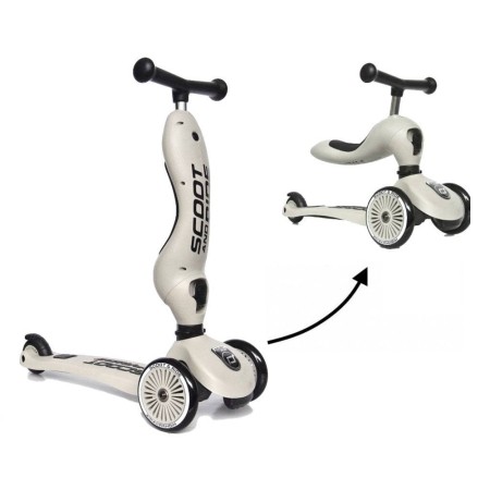 Trotineta copii cu sezut - transformabila 2in1 - HighwayKick 1 Ash, 1-5 ani, pana la 50 kg - Scoot & Ride Trotineta copii cu sezut - transformabila 2in1 - HighwayKick 1 Ash, 1-5 ani, pana la 50 kg - Scoot & Ride