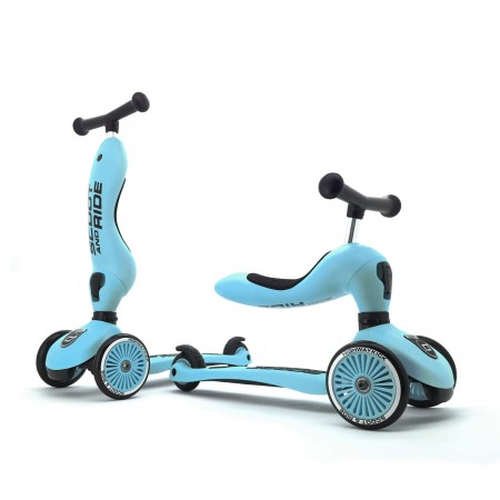 Trotineta copii cu sezut - transformabila 2in1 - HighwayKick 1 Blueberry, 1-5 ani, pana la 50 k - Scoot & Ride Trotineta copii cu sezut - transformabila 2in1 - HighwayKick 1 Blueberry, 1-5 ani, pana la 50 k - Scoot & Ride