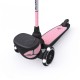 Trotineta copii pliabila cu roti luminoase - suport jucarie - Highwaykick 2 Lifestyle Rose Reflectorizant - 2 ani +, pana la 50 kg - Scoot & Ride