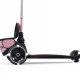 Trotineta copii pliabila cu roti luminoase - suport jucarie - Highwaykick 2 Lifestyle Rose Reflectorizant - 2 ani +, pana la 50 kg - Scoot & Ride