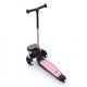 Trotineta copii pliabila cu roti luminoase - suport jucarie - Highwaykick 2 Lifestyle Rose Reflectorizant - 2 ani +, pana la 50 kg - Scoot & Ride